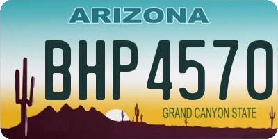 AZ license plate BHP4570