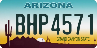 AZ license plate BHP4571