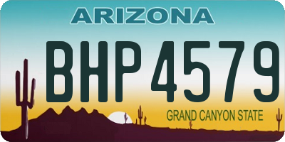 AZ license plate BHP4579
