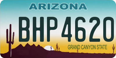 AZ license plate BHP4620