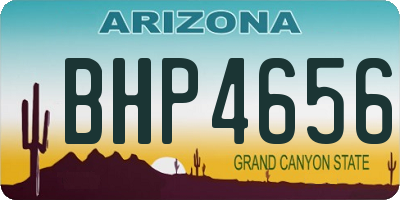 AZ license plate BHP4656