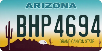 AZ license plate BHP4694