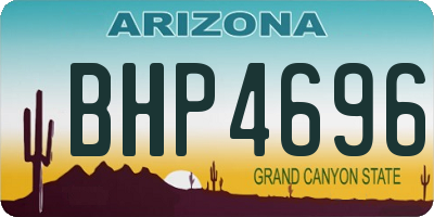 AZ license plate BHP4696