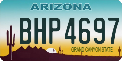 AZ license plate BHP4697