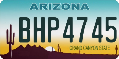 AZ license plate BHP4745