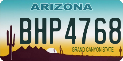 AZ license plate BHP4768
