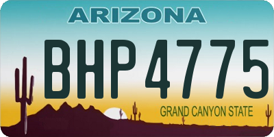 AZ license plate BHP4775