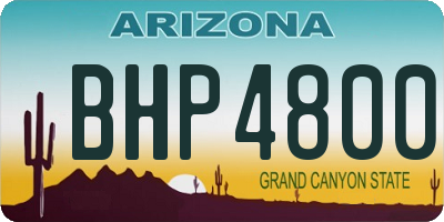 AZ license plate BHP4800
