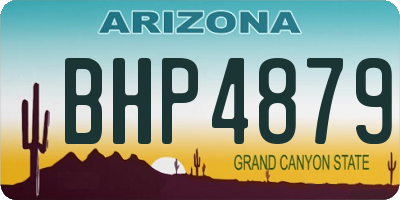 AZ license plate BHP4879