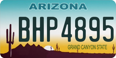 AZ license plate BHP4895