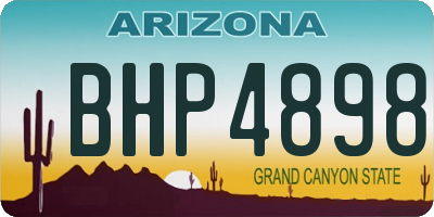 AZ license plate BHP4898