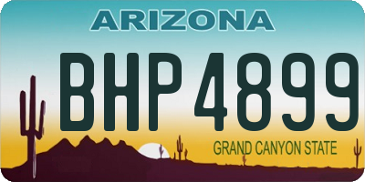 AZ license plate BHP4899