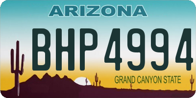 AZ license plate BHP4994