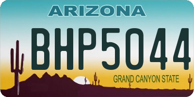 AZ license plate BHP5044