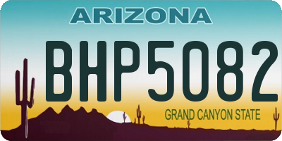 AZ license plate BHP5082
