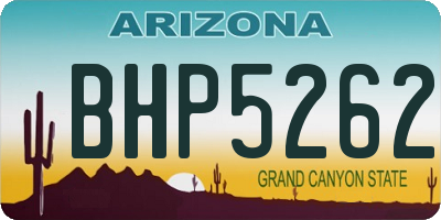 AZ license plate BHP5262