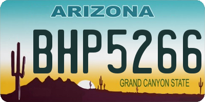 AZ license plate BHP5266
