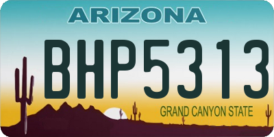 AZ license plate BHP5313