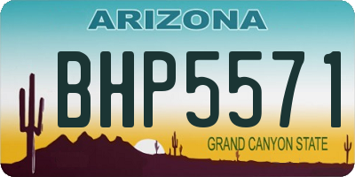 AZ license plate BHP5571