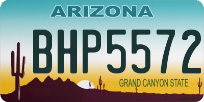 AZ license plate BHP5572