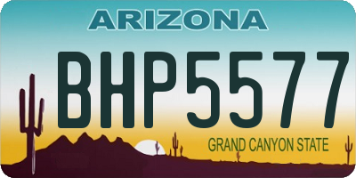 AZ license plate BHP5577