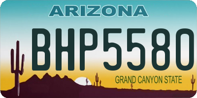 AZ license plate BHP5580