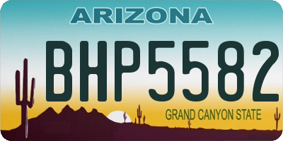 AZ license plate BHP5582