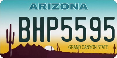 AZ license plate BHP5595