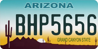AZ license plate BHP5656