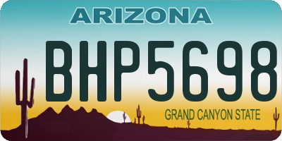 AZ license plate BHP5698