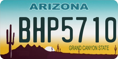 AZ license plate BHP5710