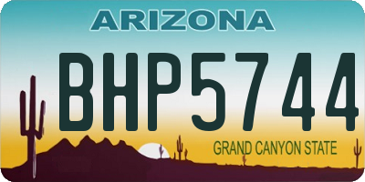 AZ license plate BHP5744