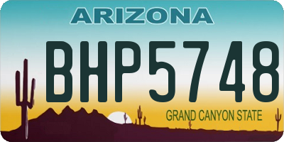 AZ license plate BHP5748