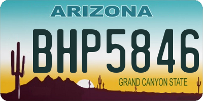 AZ license plate BHP5846
