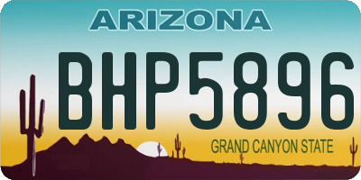 AZ license plate BHP5896