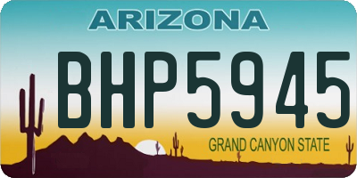 AZ license plate BHP5945