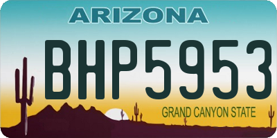 AZ license plate BHP5953