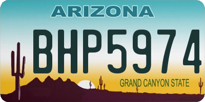 AZ license plate BHP5974