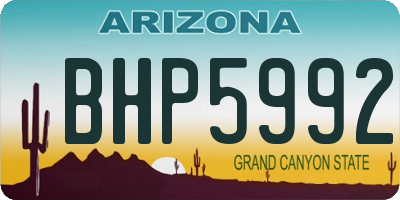 AZ license plate BHP5992