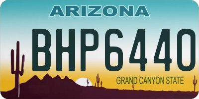 AZ license plate BHP6440