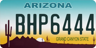 AZ license plate BHP6444
