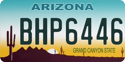 AZ license plate BHP6446