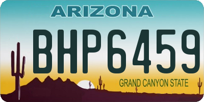 AZ license plate BHP6459