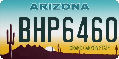 AZ license plate BHP6460
