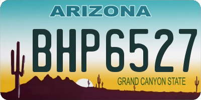 AZ license plate BHP6527