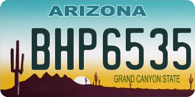AZ license plate BHP6535