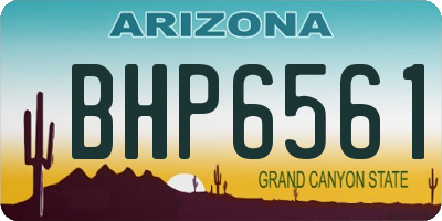 AZ license plate BHP6561