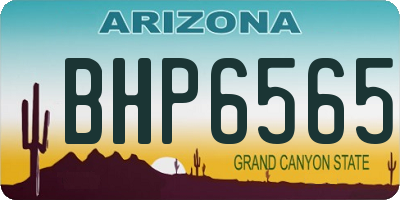AZ license plate BHP6565