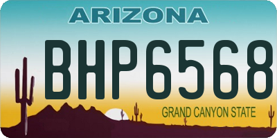 AZ license plate BHP6568