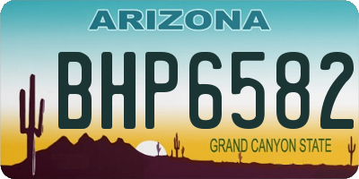 AZ license plate BHP6582